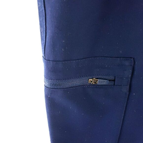 Women's Figs Navy Blue Medical Tech Drawstrinf Cargo Pants Size XS - Picture 4 of 10